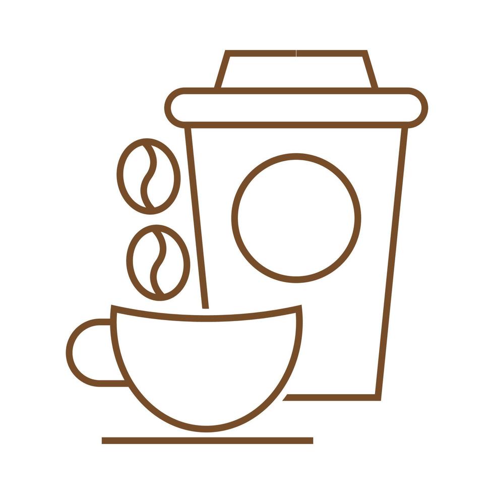 Coffee logo icon design vector