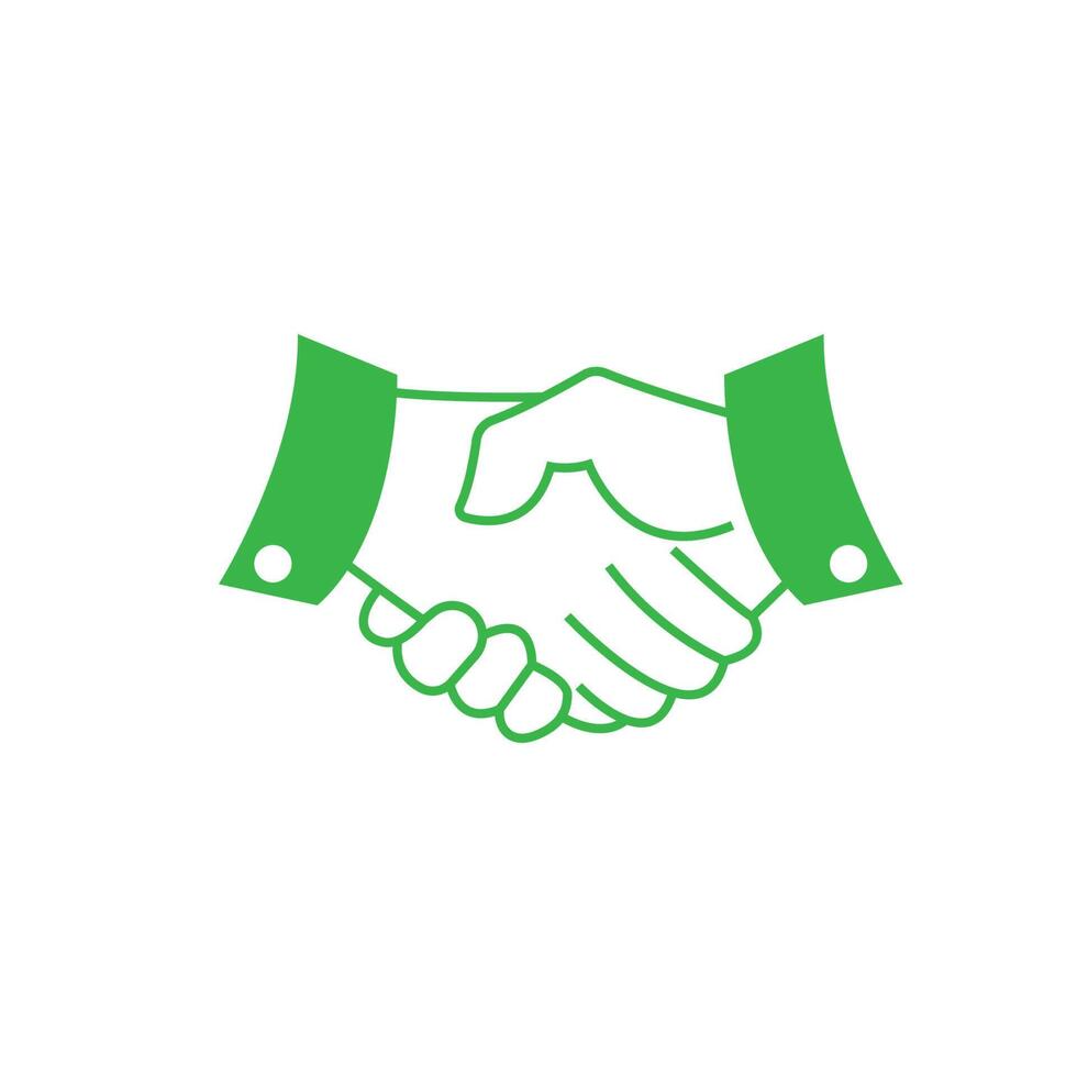 Handshake icon logo design vector