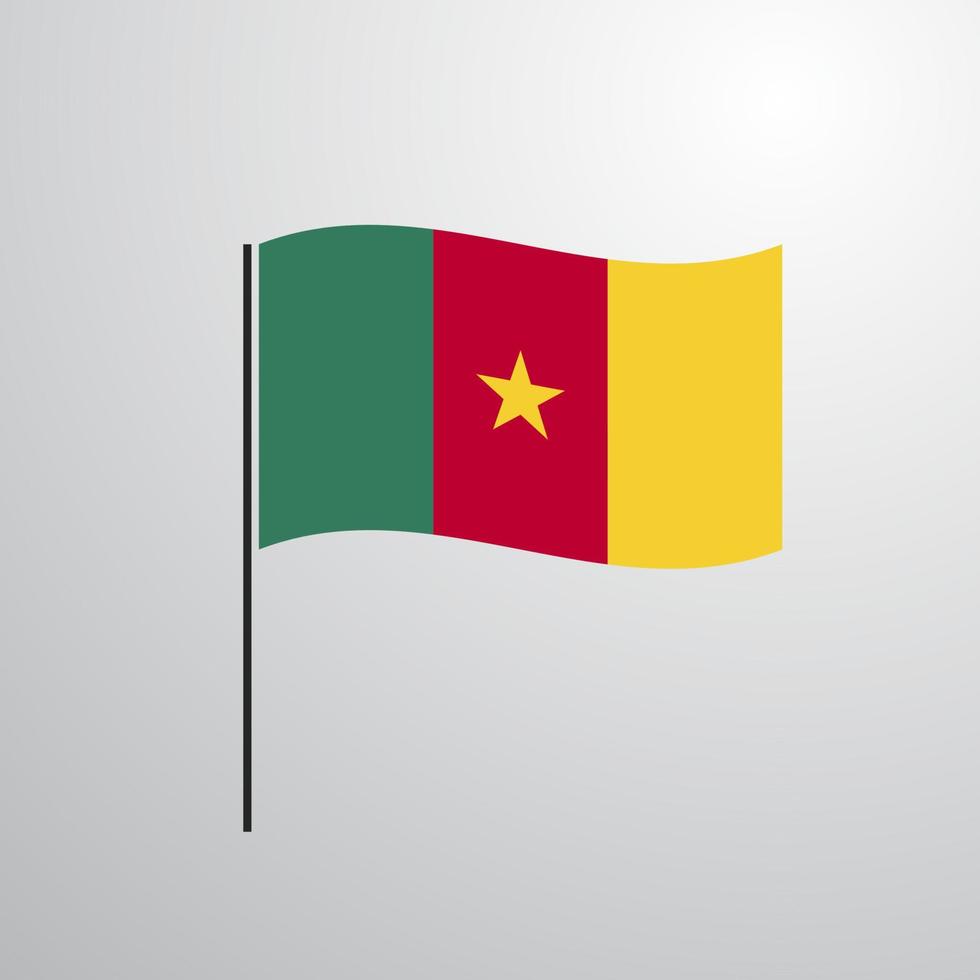Cameroon waving Flag vector