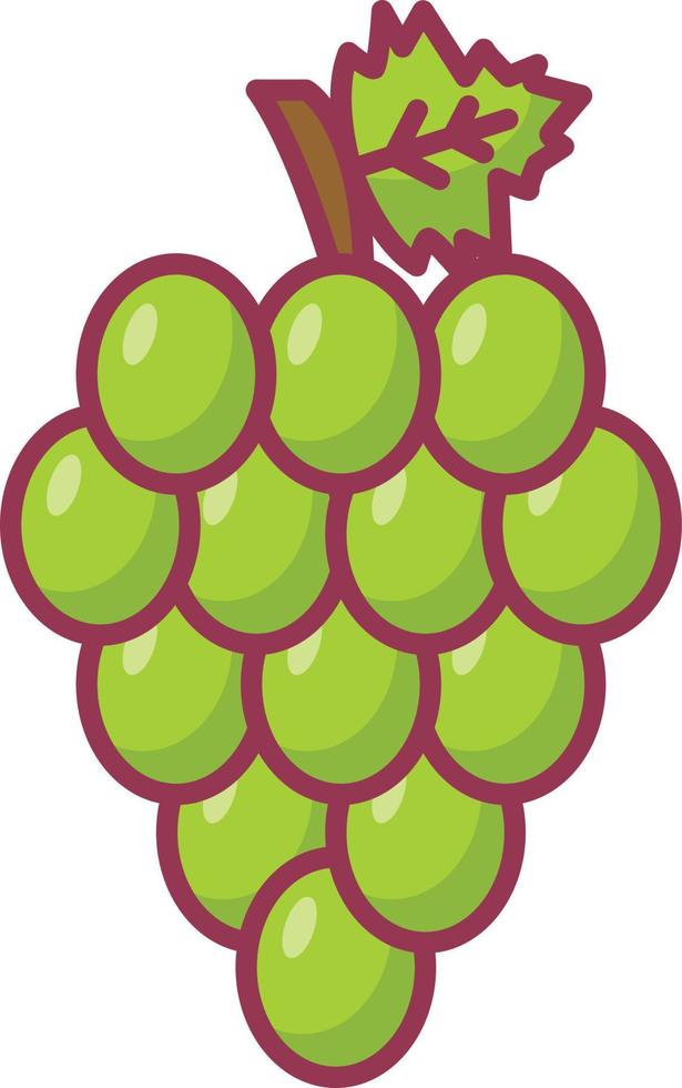 ilustración vectorial de uvas en un fondo. símbolos de calidad premium. iconos vectoriales para concepto y diseño gráfico. vector