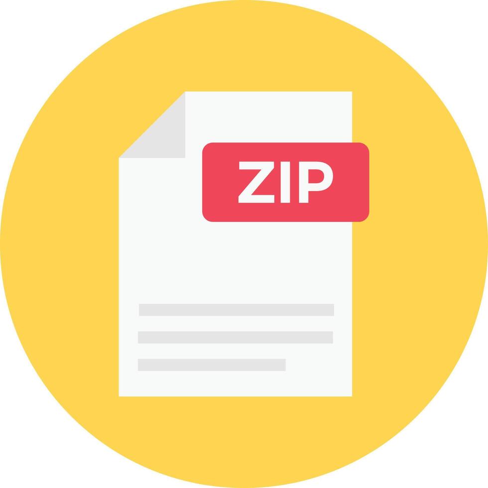 Ilustración de vector de archivo zip en un fondo. Símbolos de calidad premium. Iconos vectoriales para concepto y diseño gráfico.