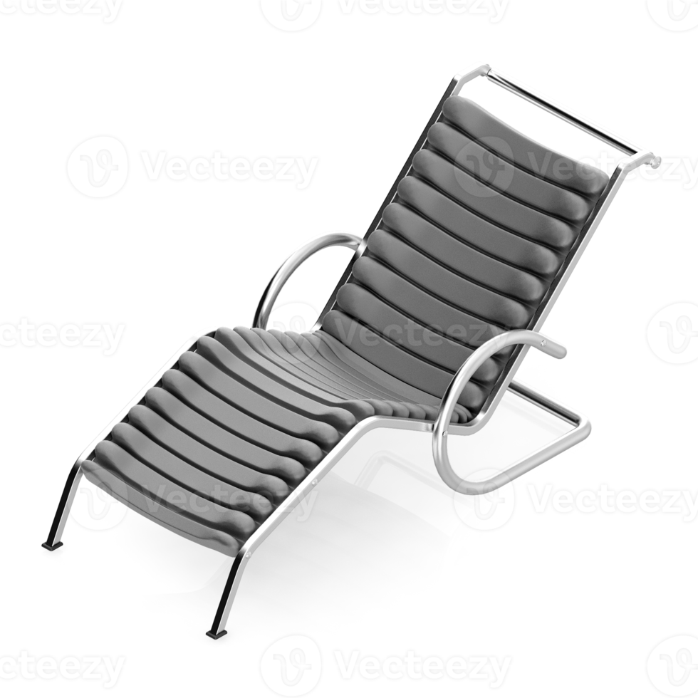 chaise isométrique rendu isolé 3d png