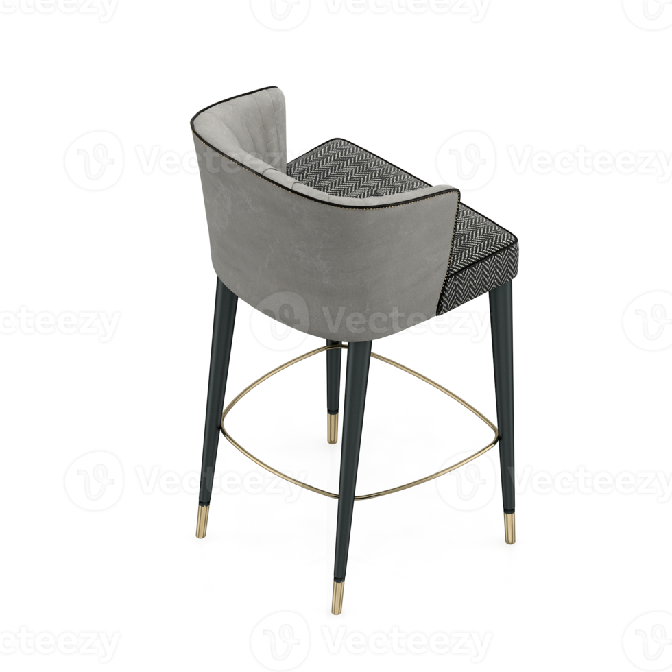 Isometric Chair 3D isolated rendering png
