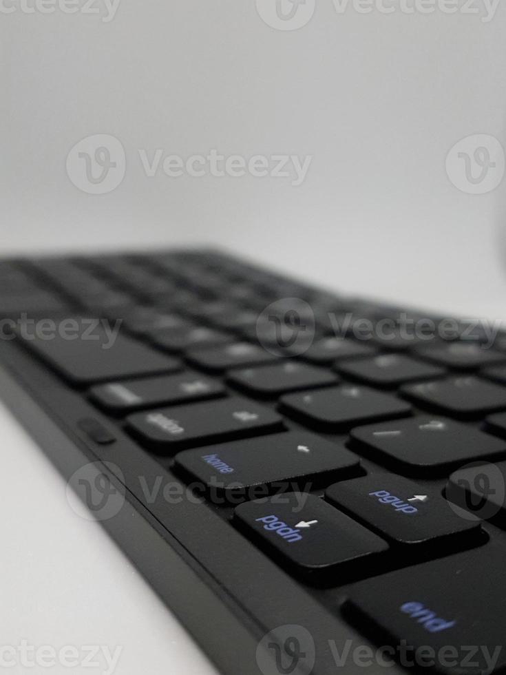 This is a close up photo of a portable folding keyboard.