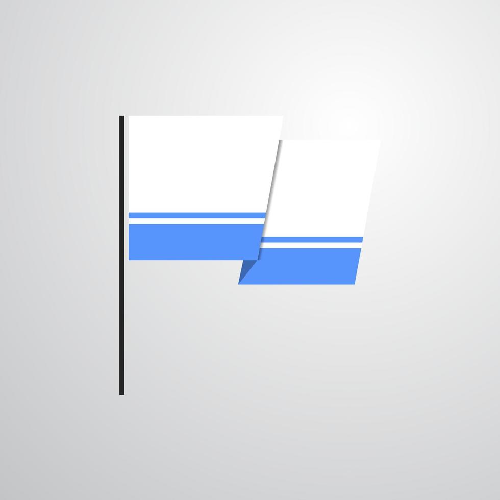 Altai Republic waving Flag design vector
