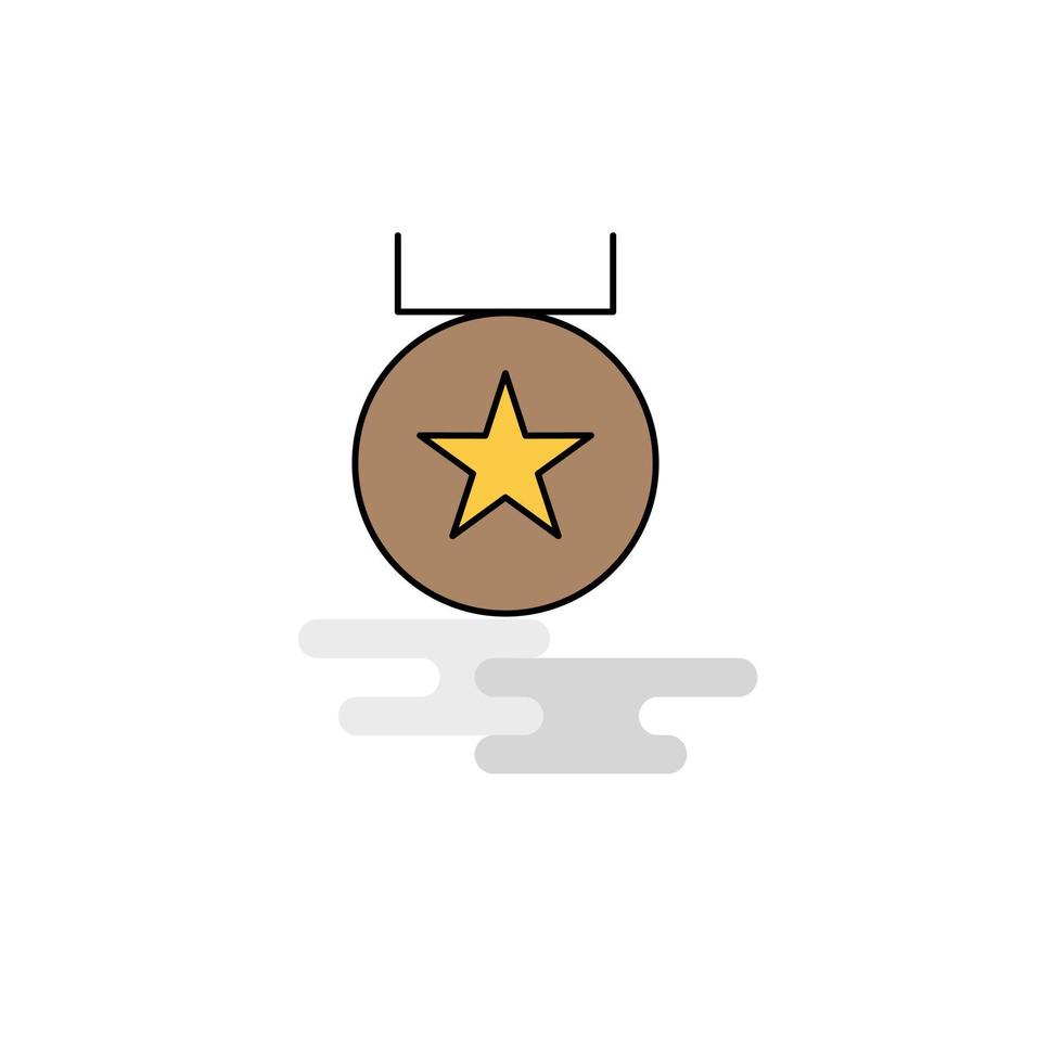 Flat Medal Icon Vector