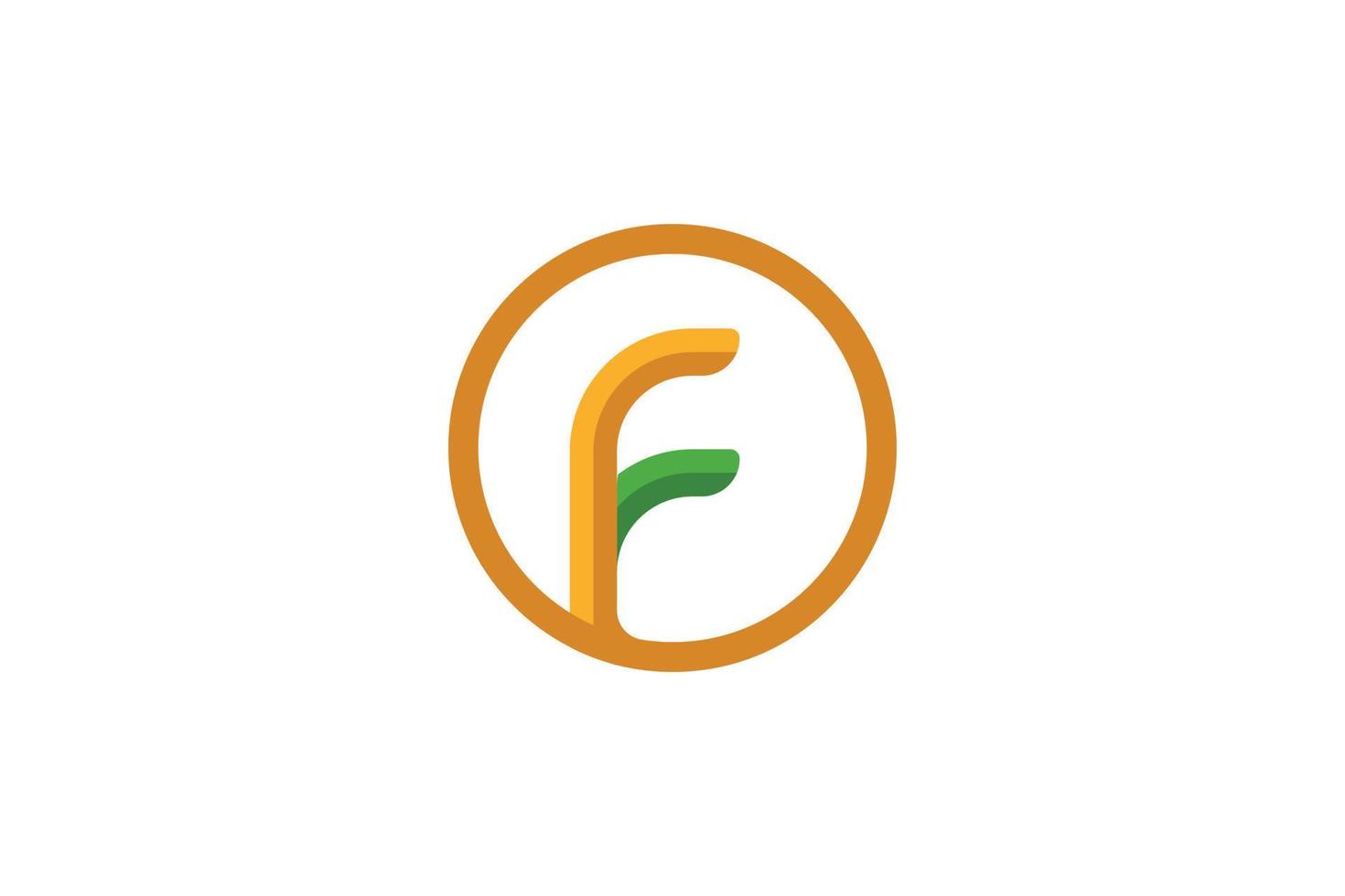 Letter F Logo Abstract vector
