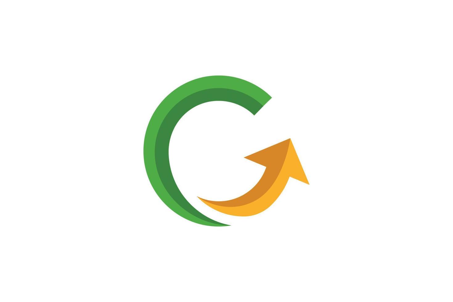 logotipo creativo de la letra g vector