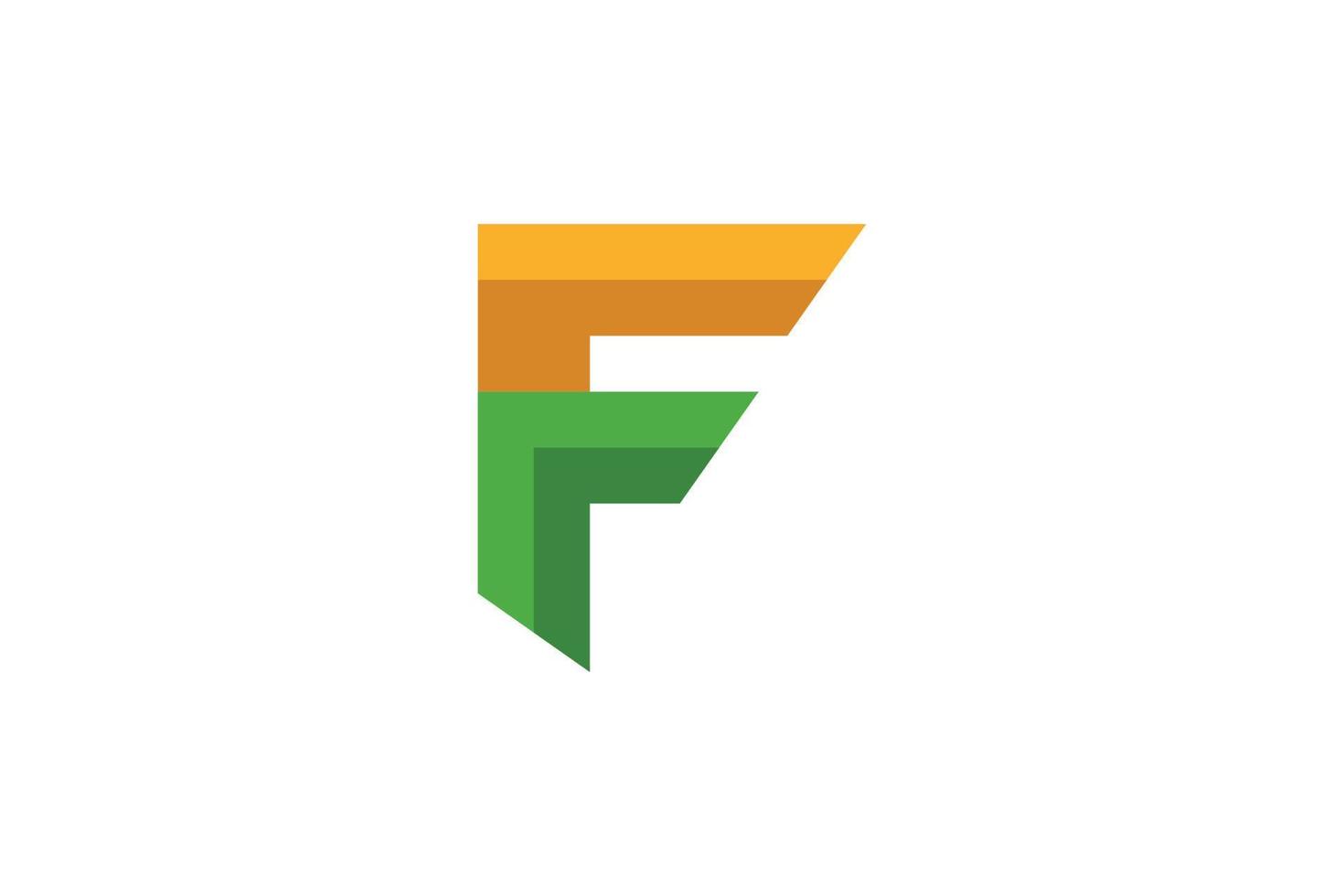 Letter F Logo Abstract vector