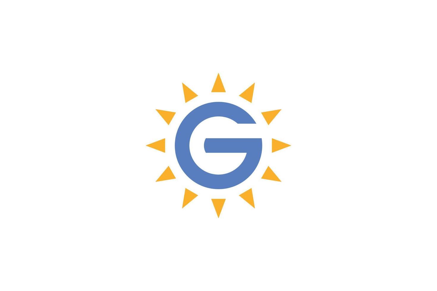 logotipo creativo de la letra g vector