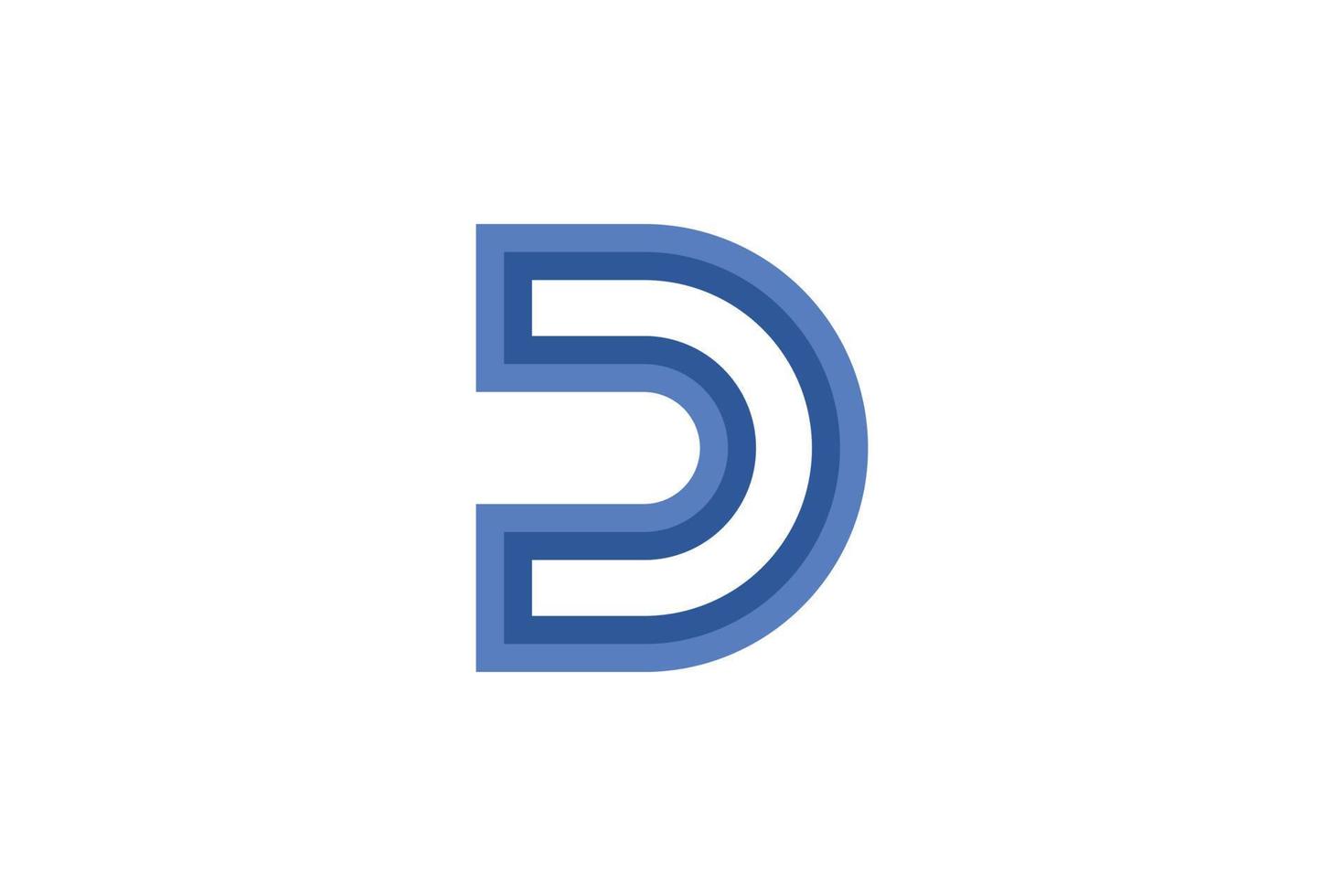 Abstract Letter D Logo vector