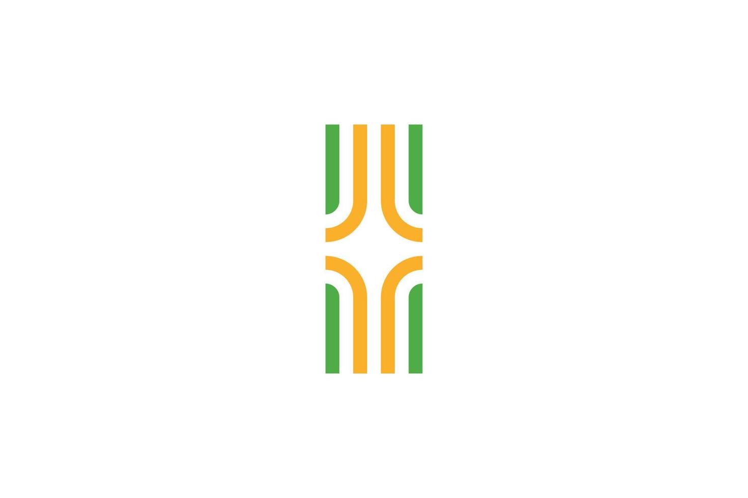 Hand Drawn I Logo Template vector