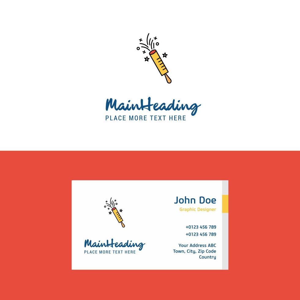 Flat POP Logo and Visiting Card Template Busienss Concept Logo Design vector