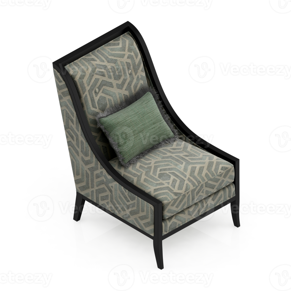 Isometric Armchair Isolated 3D render png