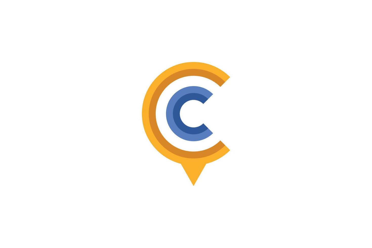 Modern Letter C Logo vector