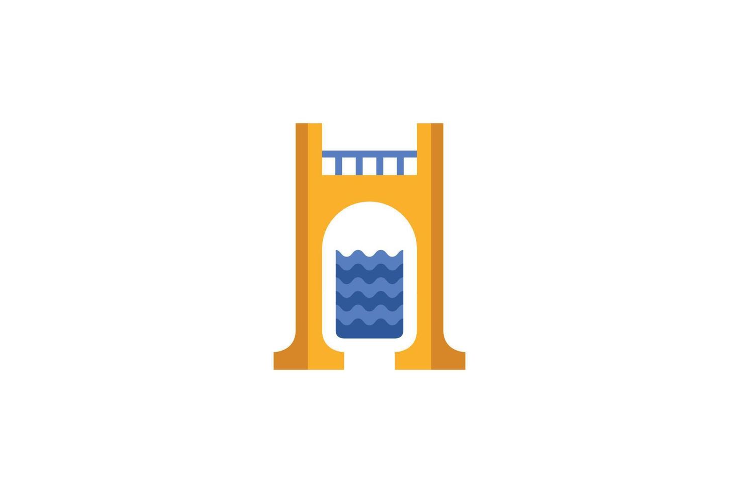 Colorful Letter H Logo vector