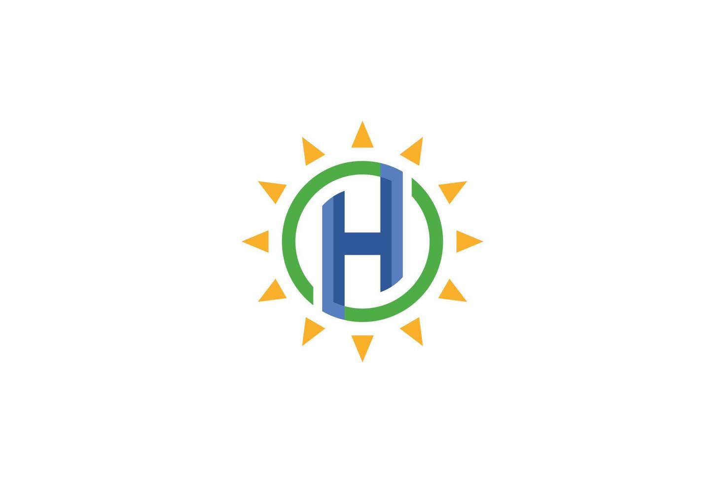 Colorful Letter H Logo vector