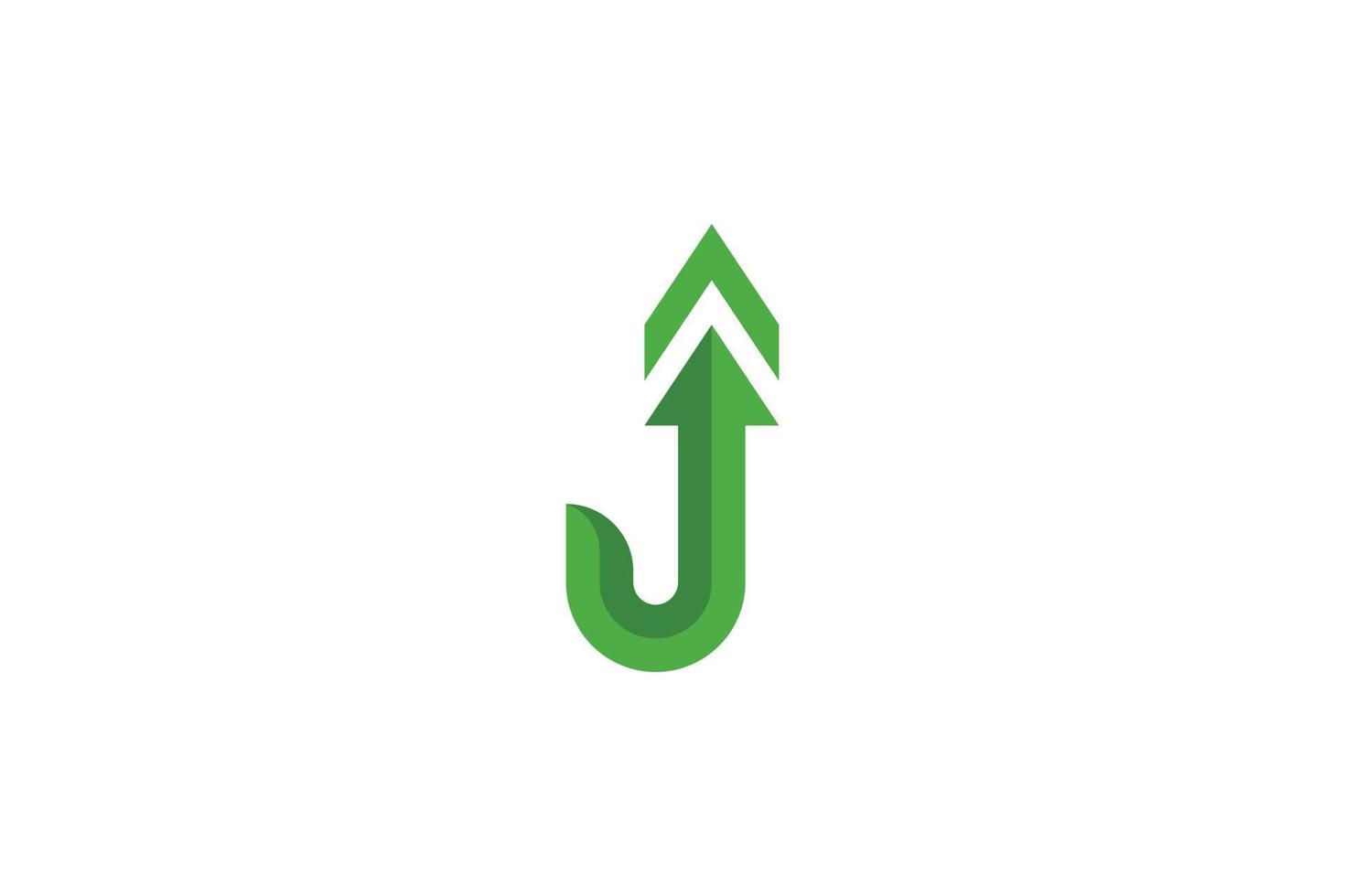 J abstract letter logo vector