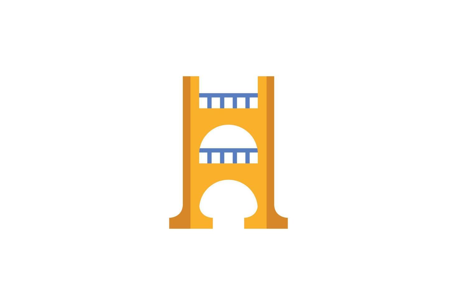 Colorful Letter H Logo vector