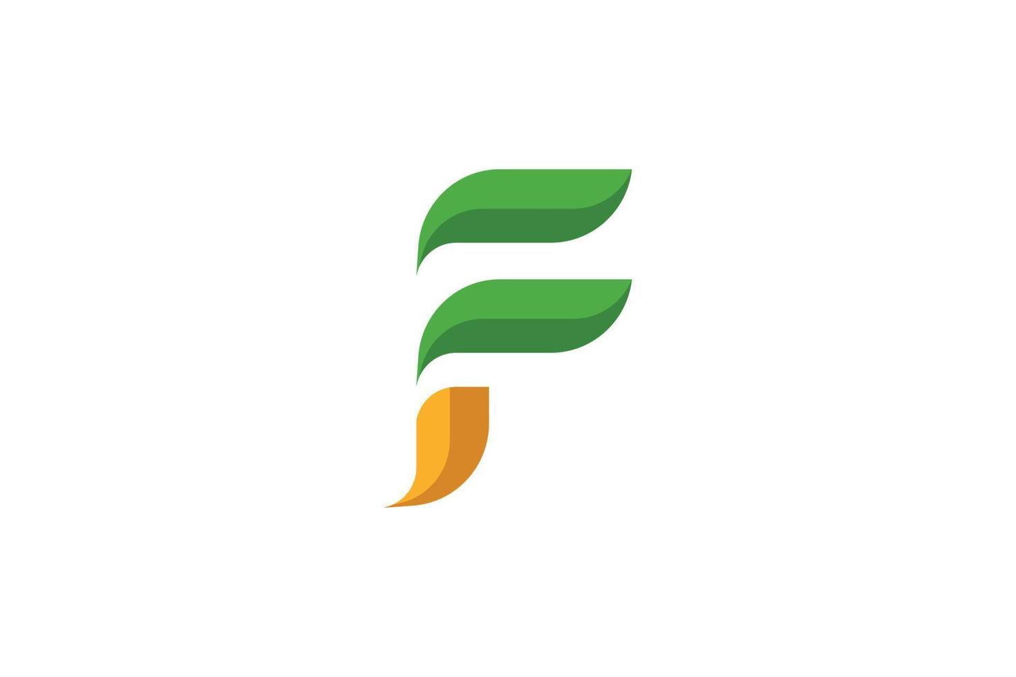 Letter F Logo Abstract vector