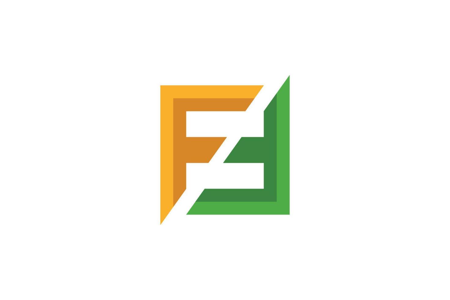 Letter F Logo Abstract vector