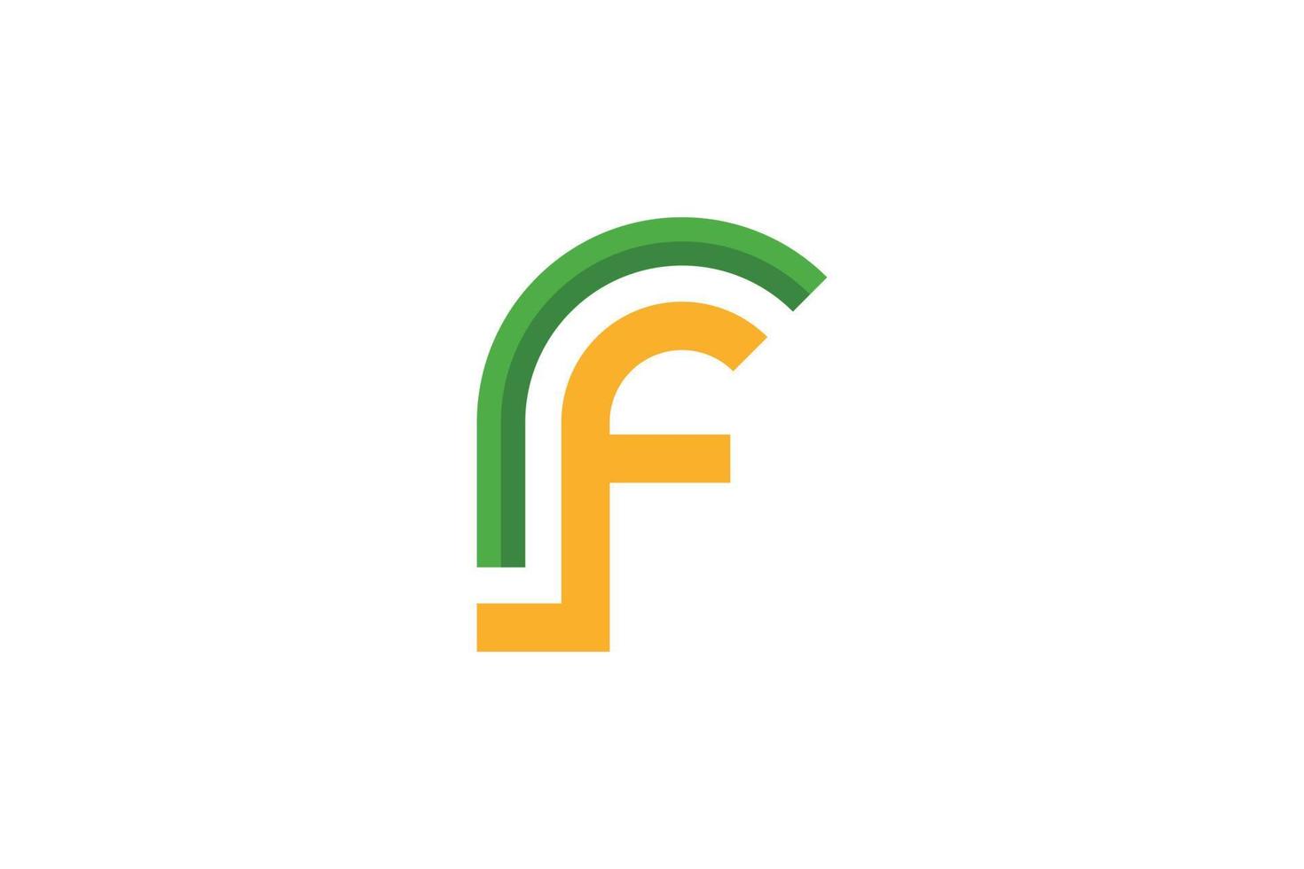 Letter F Logo Abstract vector