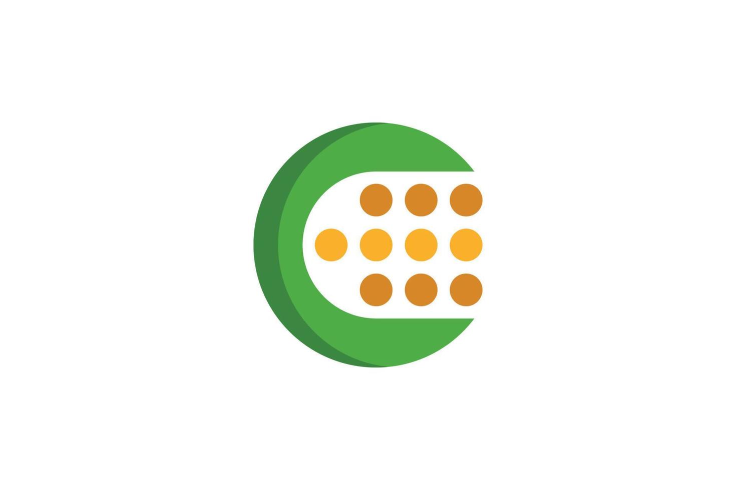 E Letter Initial Colorful Logo vector