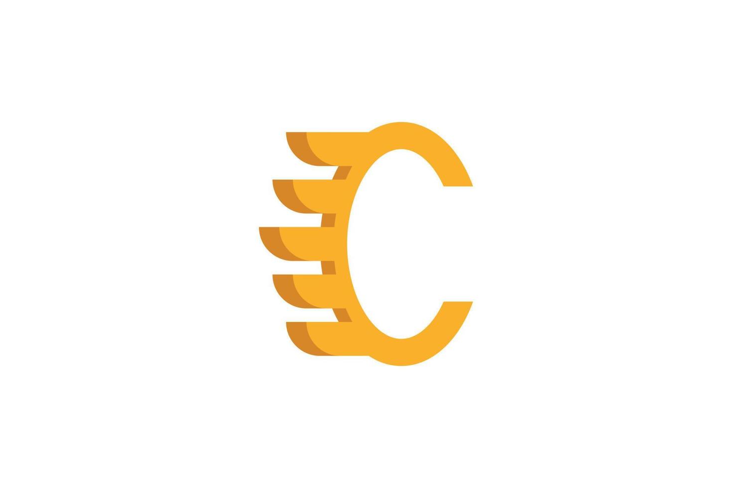 Modern Letter C Logo vector