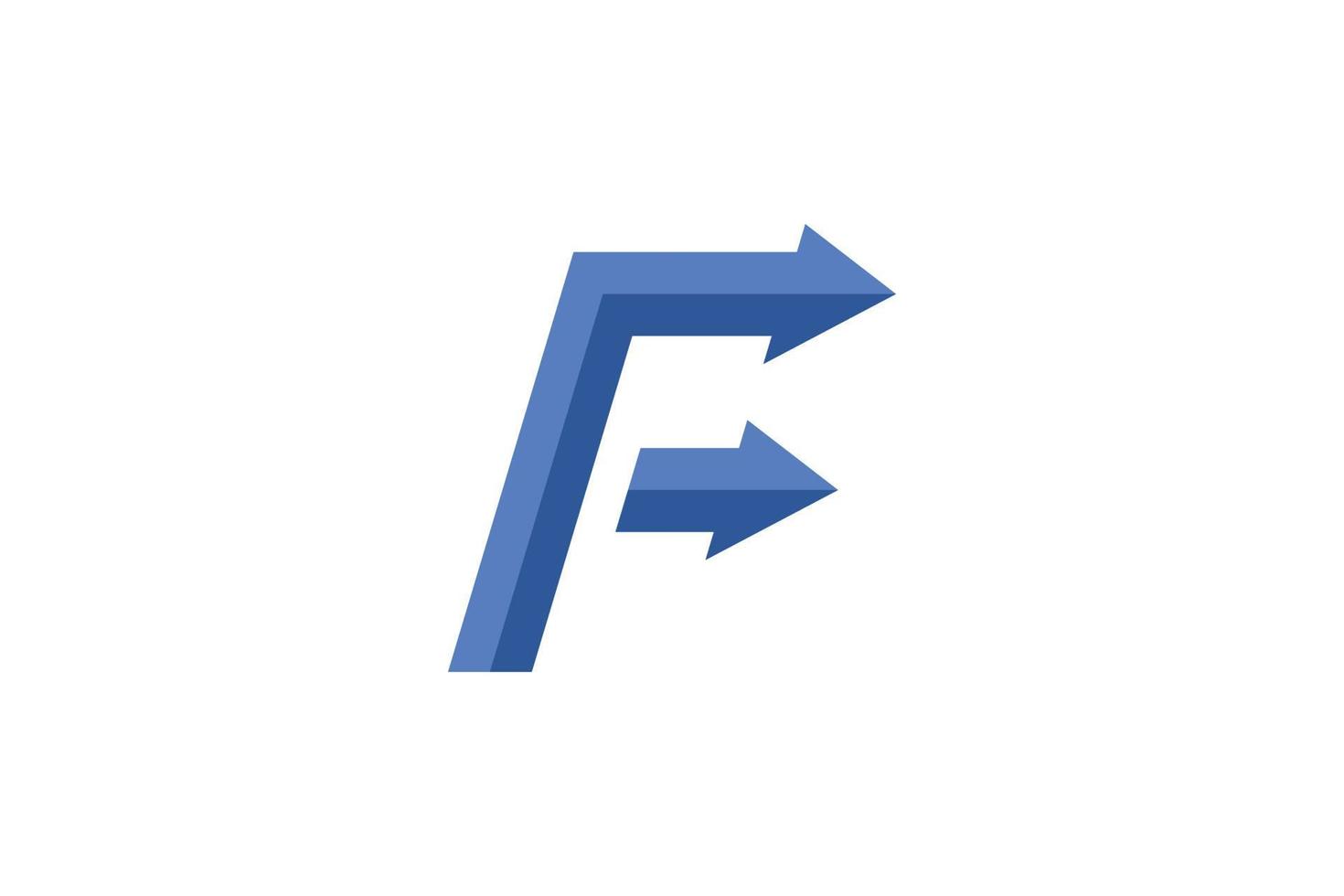 Letter F Logo Abstract vector