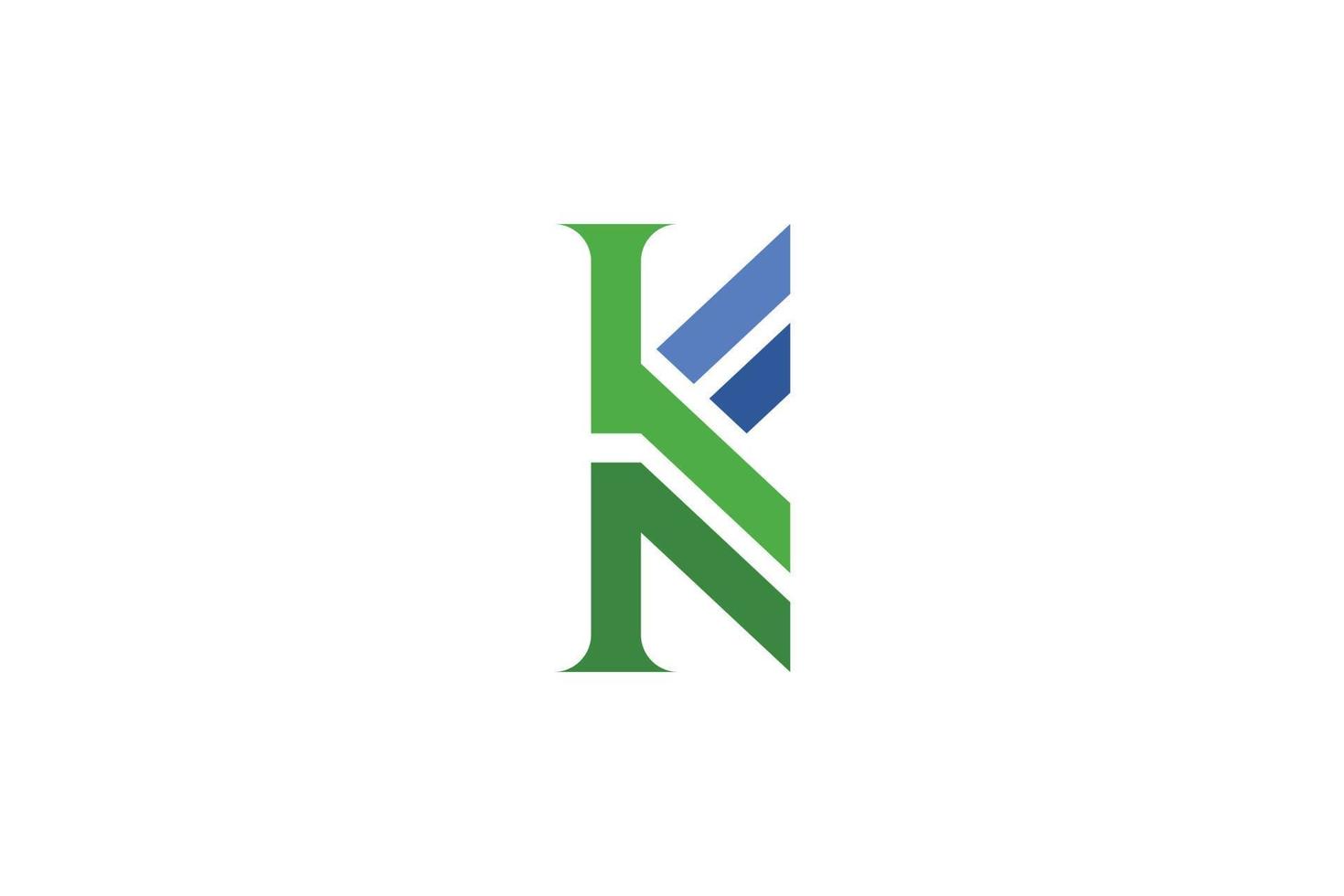 K letter colorful logo vector