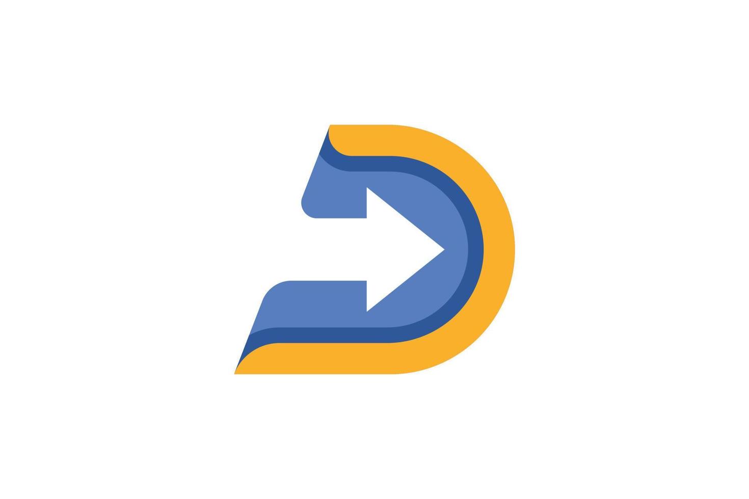 Abstract Letter D Logo vector