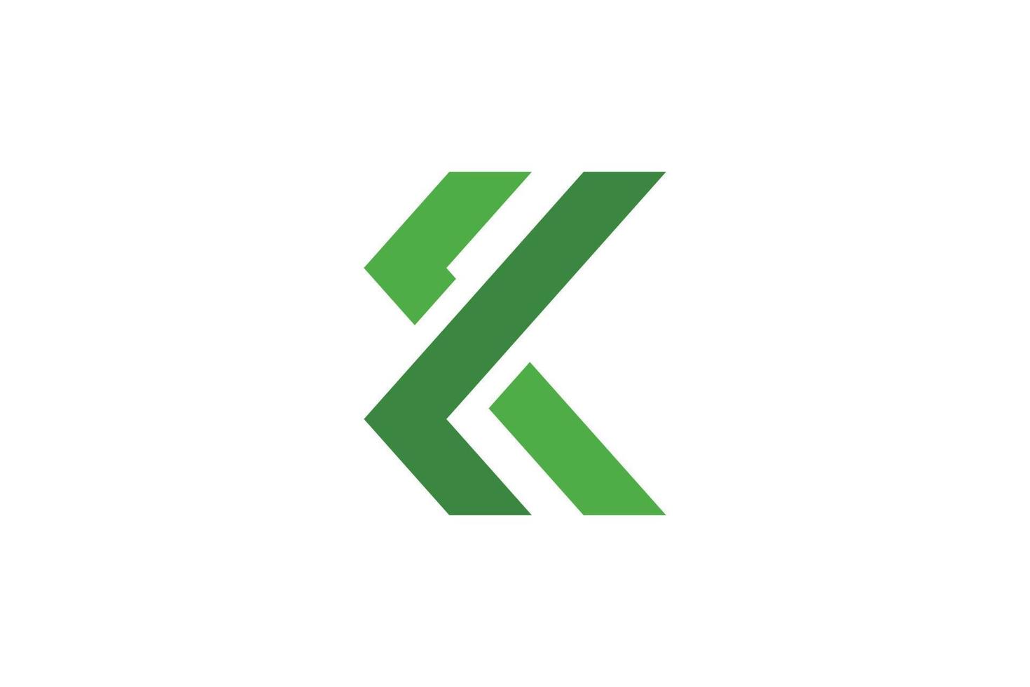 logotipo colorido de la letra k vector