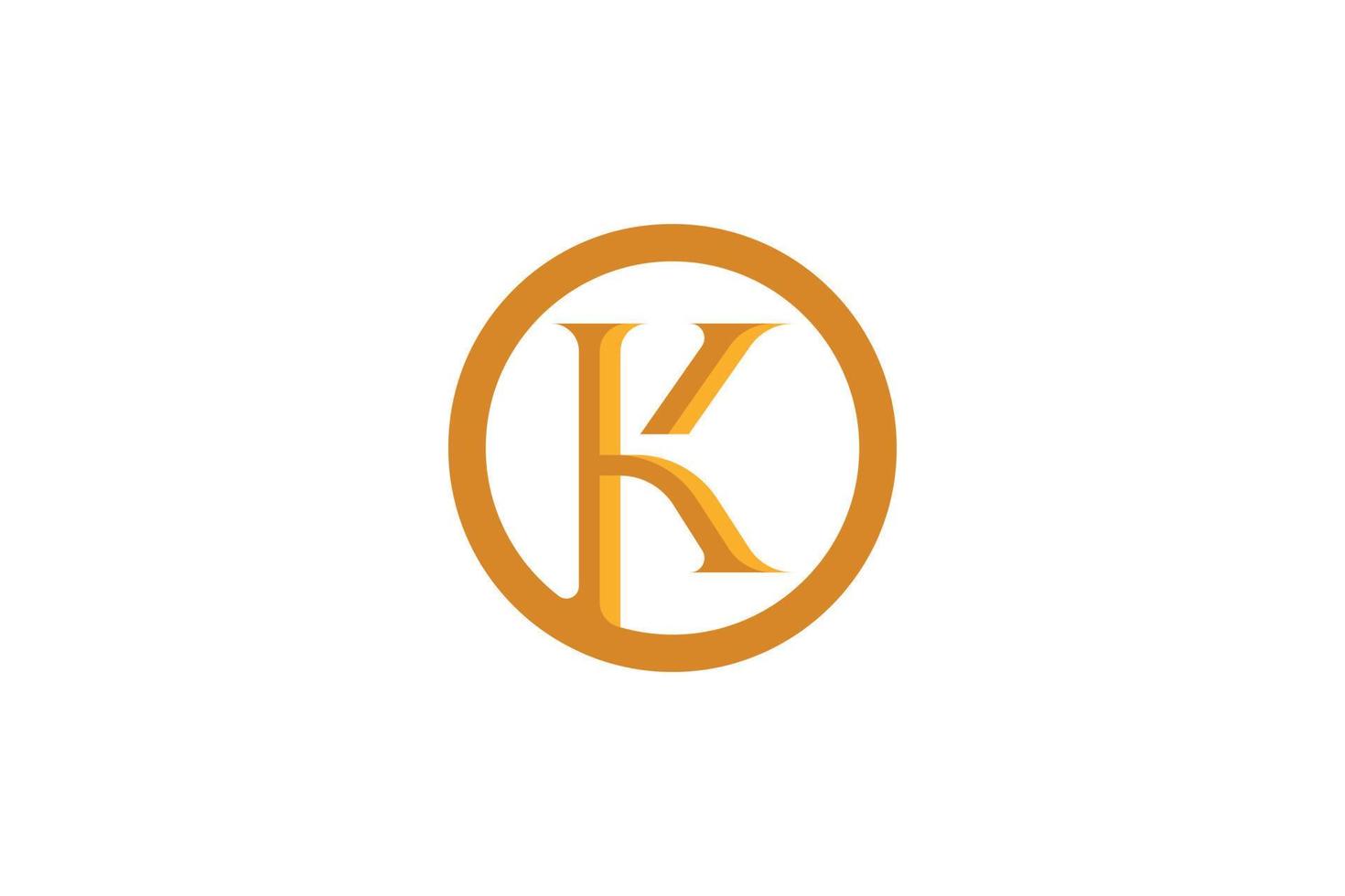 K letter colorful logo vector