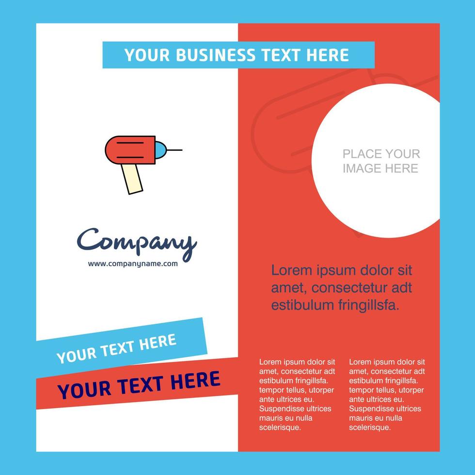 Drill Company Brochure Template Vector Busienss Template