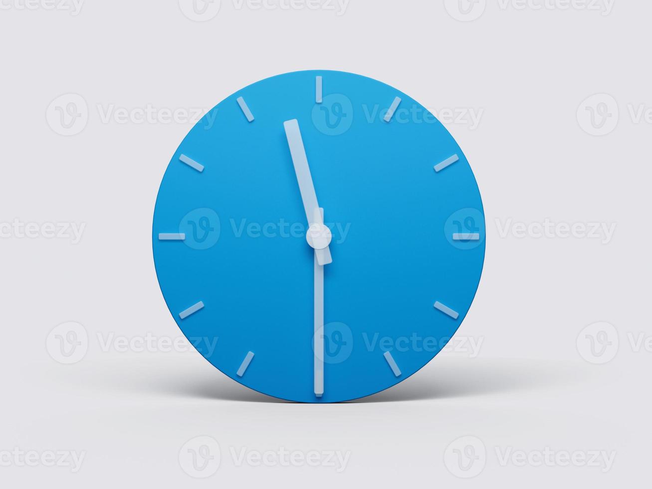 Minimal Good morning or night time with 11 30 O clock on light pastel background 3d illustration photo