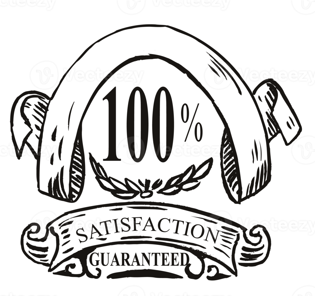 Satisfaction garantie à 100 % png