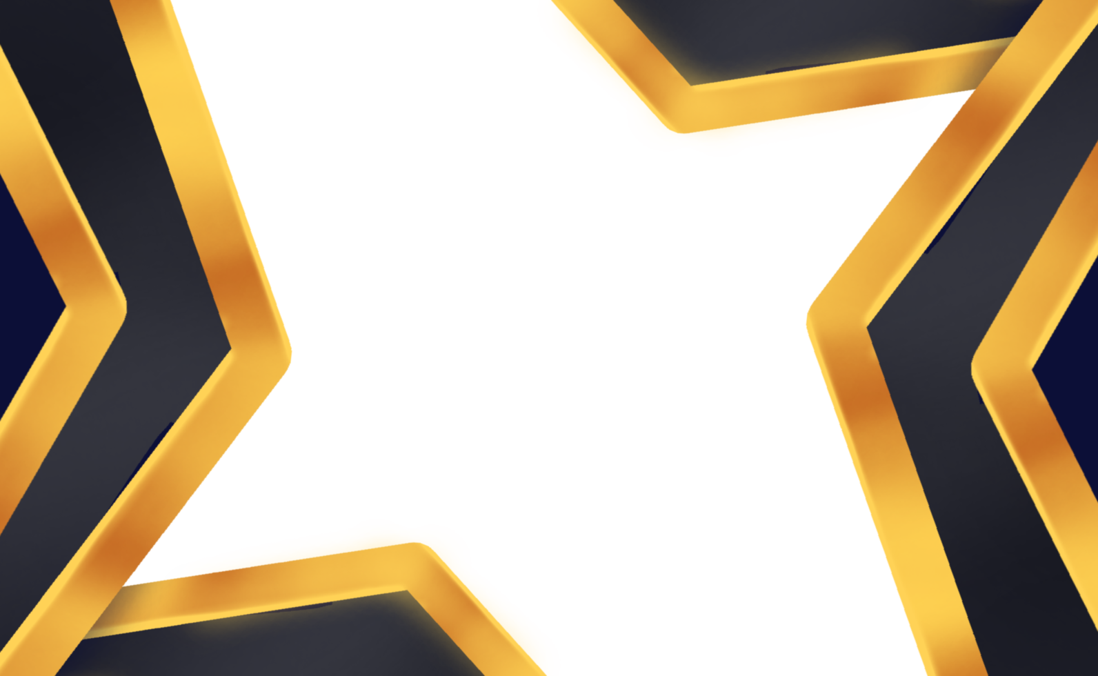 Luxury gold border design png