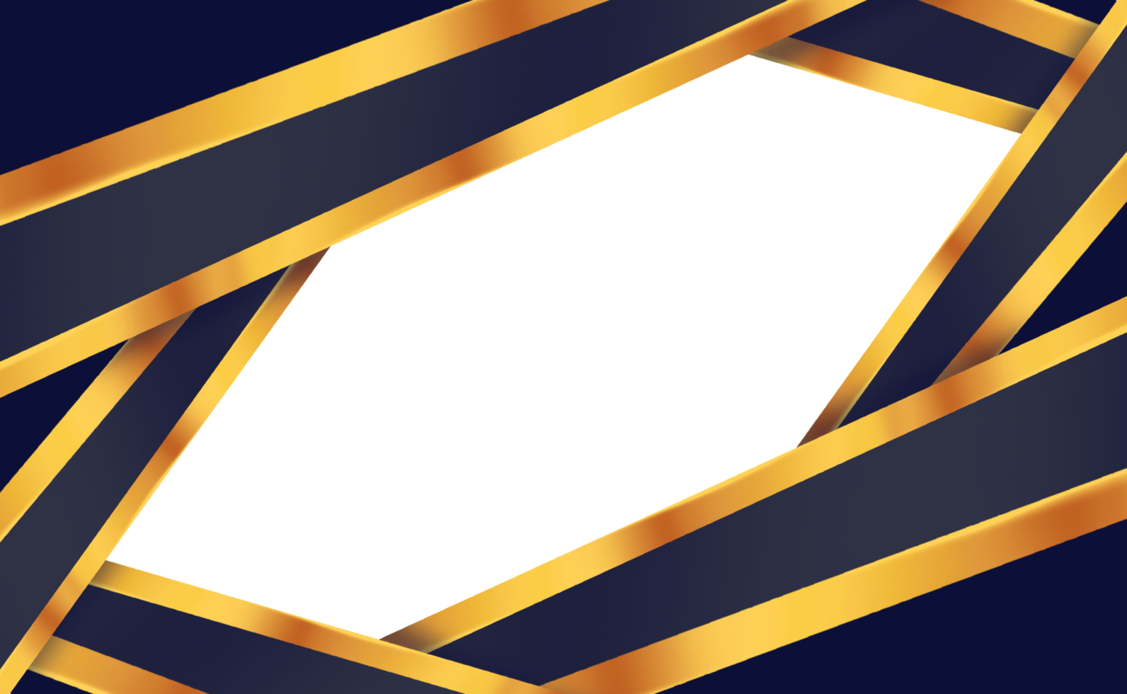 diseño de borde dorado de lujo png