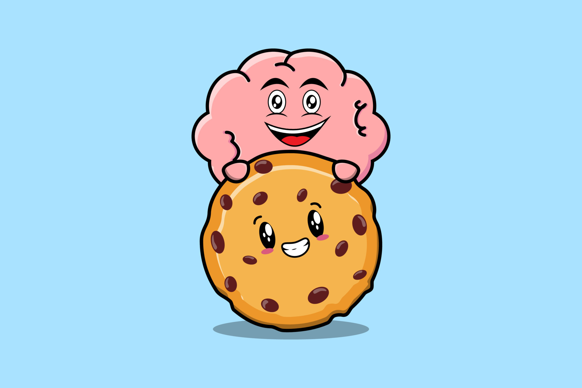 Cute Brain cartoon character hiding in biscuits 14272866 Vector Art at Vecteezy Cute Brain cartoon character hiding in biscuits 14272866 Vector Art at Vecteezy