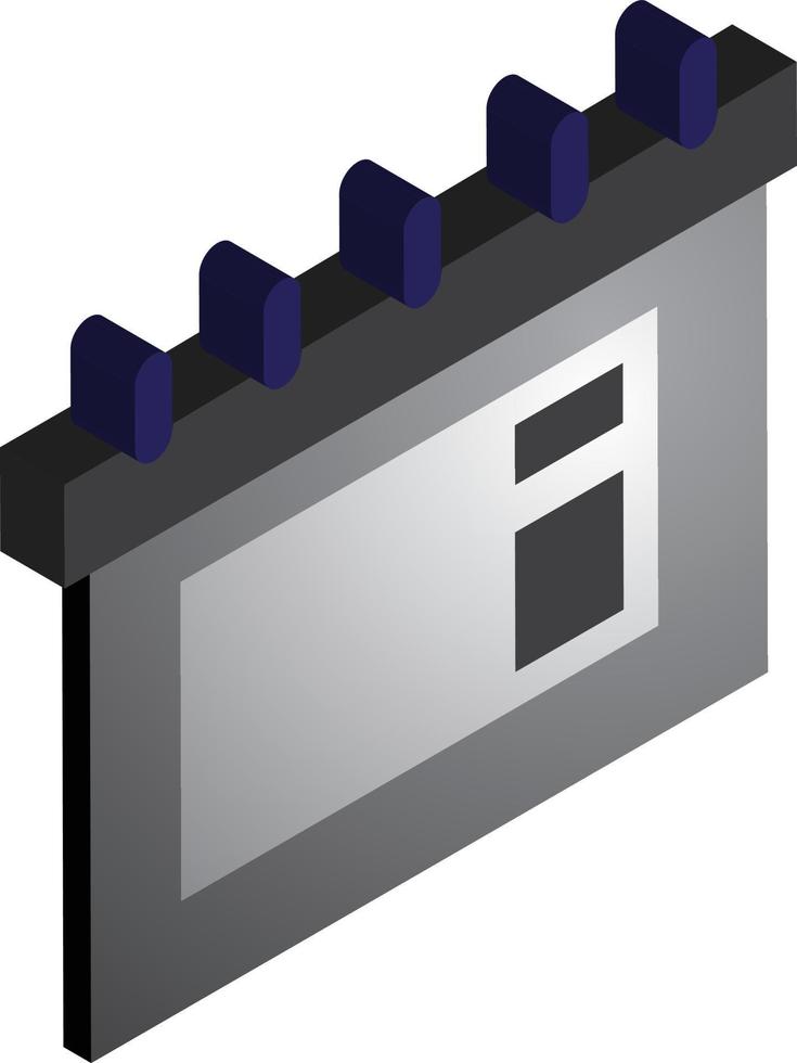 file illustration in 3D isometric style vector