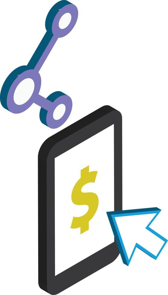Smartphones and Connectivity illustration in 3D isometric style vector