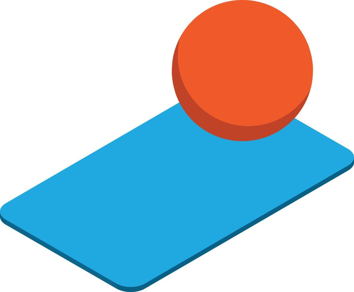Yoga equipment and mats illustration in 3D isometric style vector