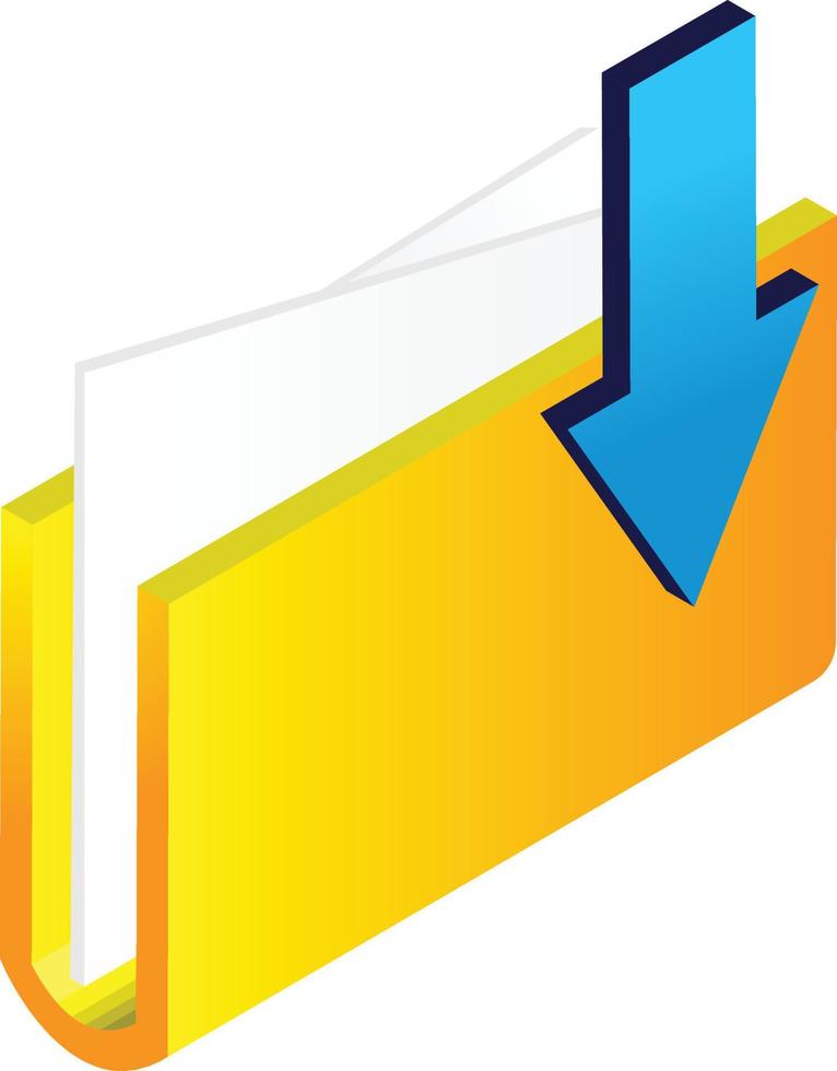 download illustration in 3D isometric style vector