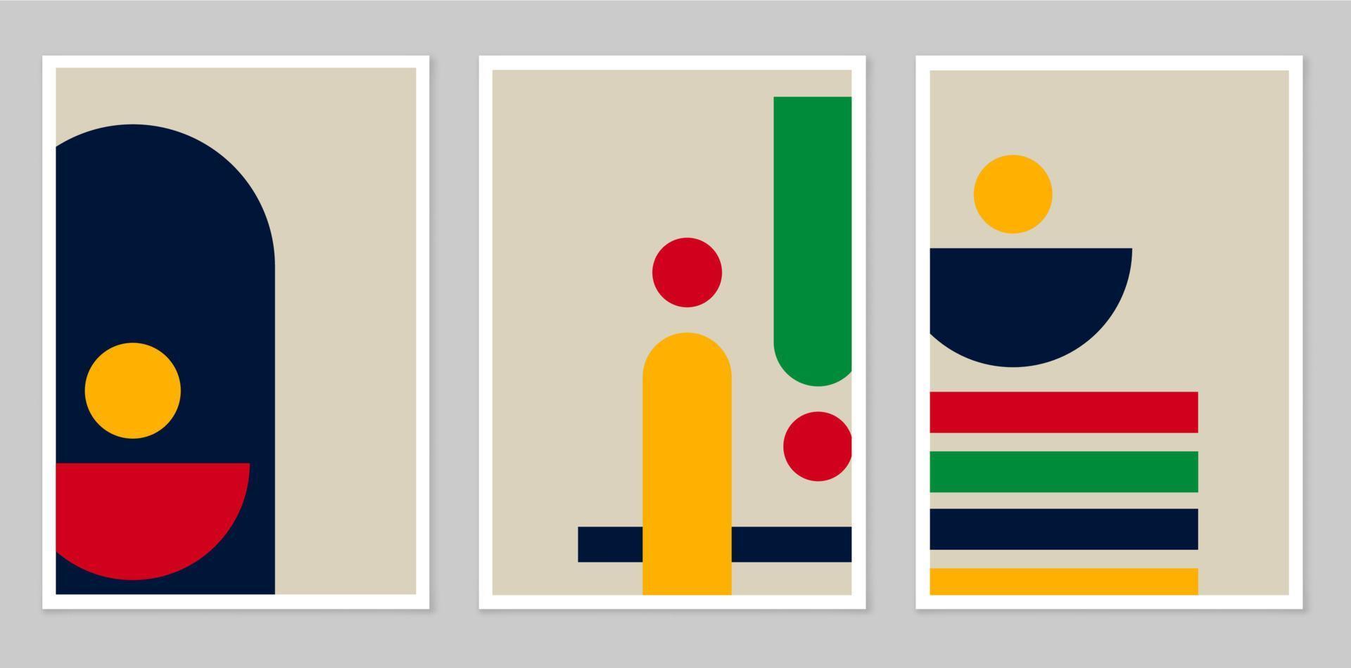 A set of abstract posters. vector