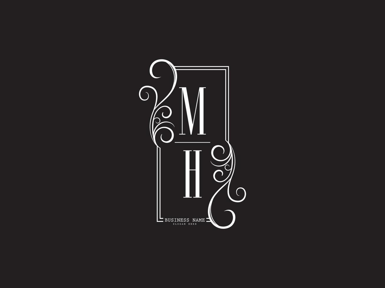 Modern MN Logo Icon, Initials Mn nm Luxury Logo Letter Design vector