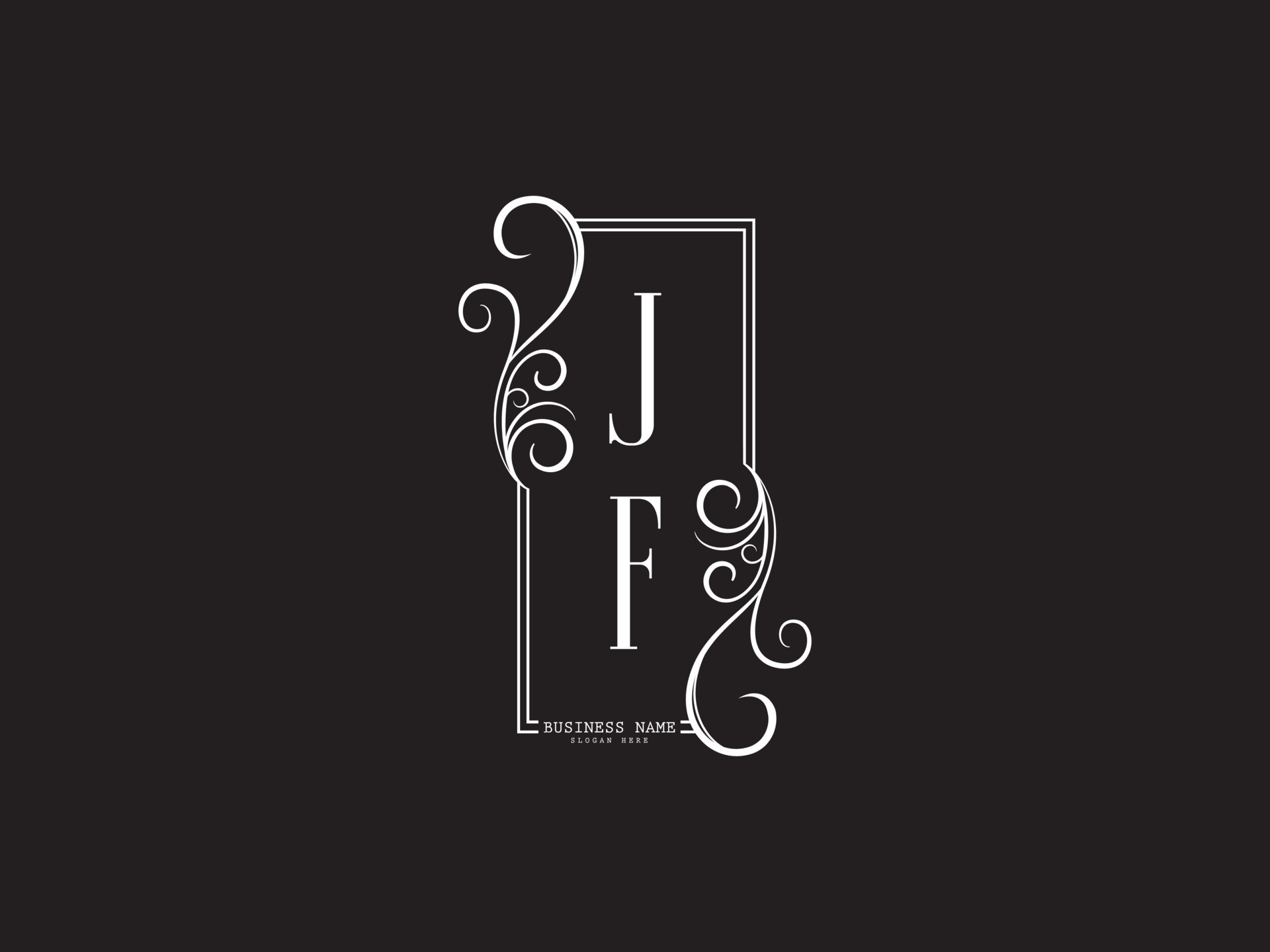 Initial Logo Letter JF With Heart Shape Red Colored, Logo Design For  Wedding Invitation, Wedding Name And Business Name. Royalty Free SVG,  Cliparts, Vectors, and Stock Illustration. Image 163080017.