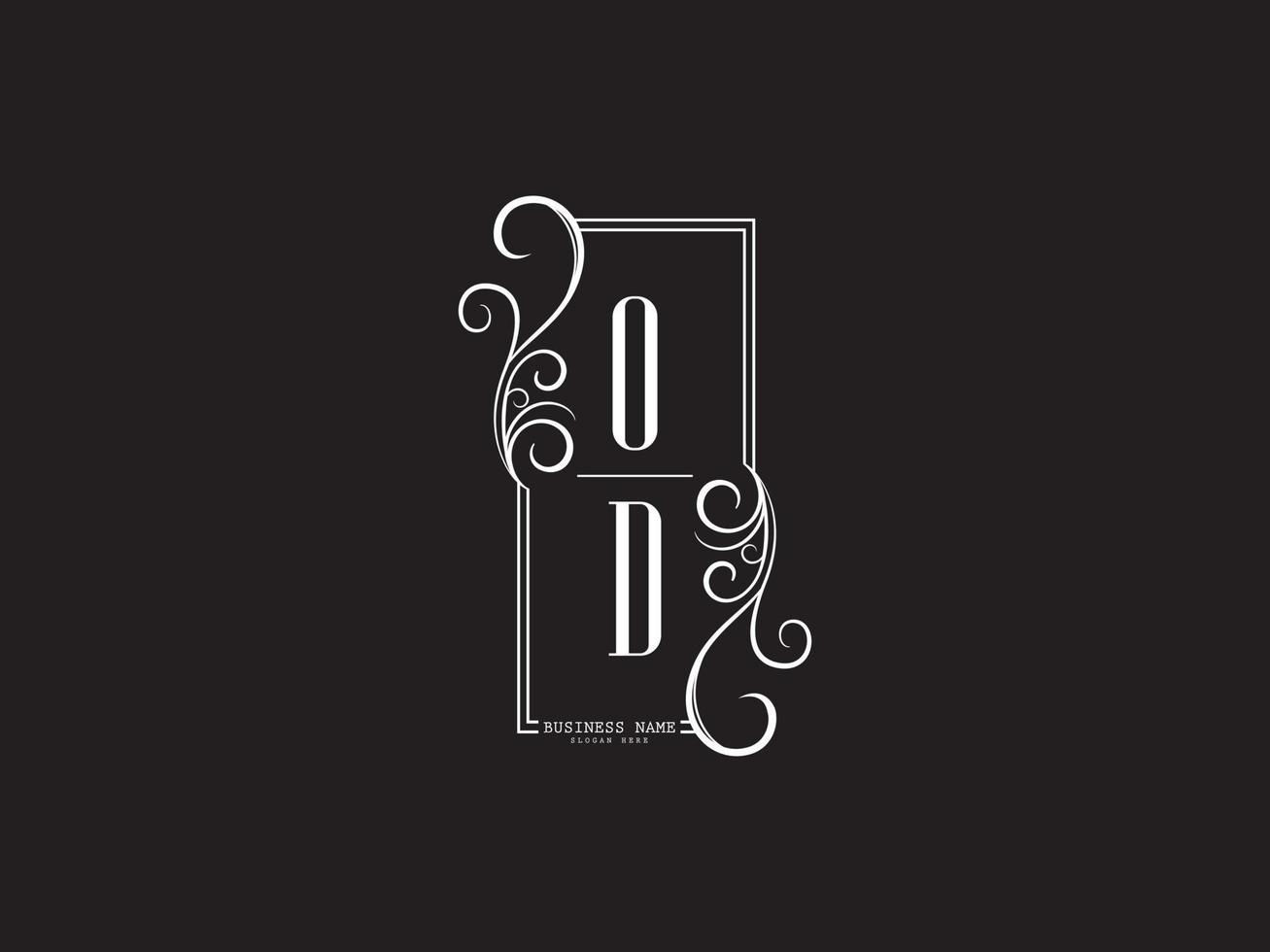 Luxury Od do o d Logo Letter Vector Art