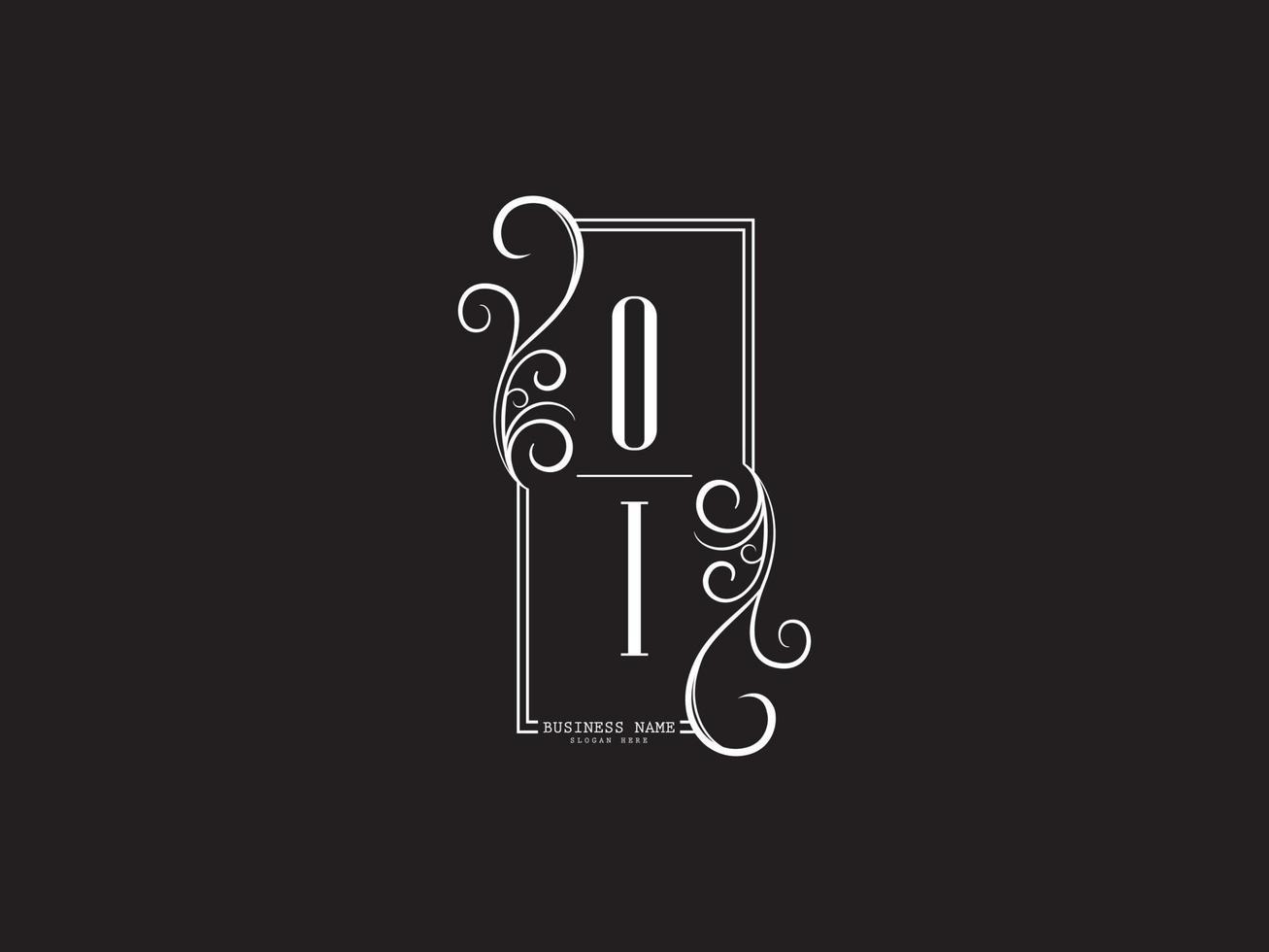 Luxury Oi io o i Logo Letter Vector Art