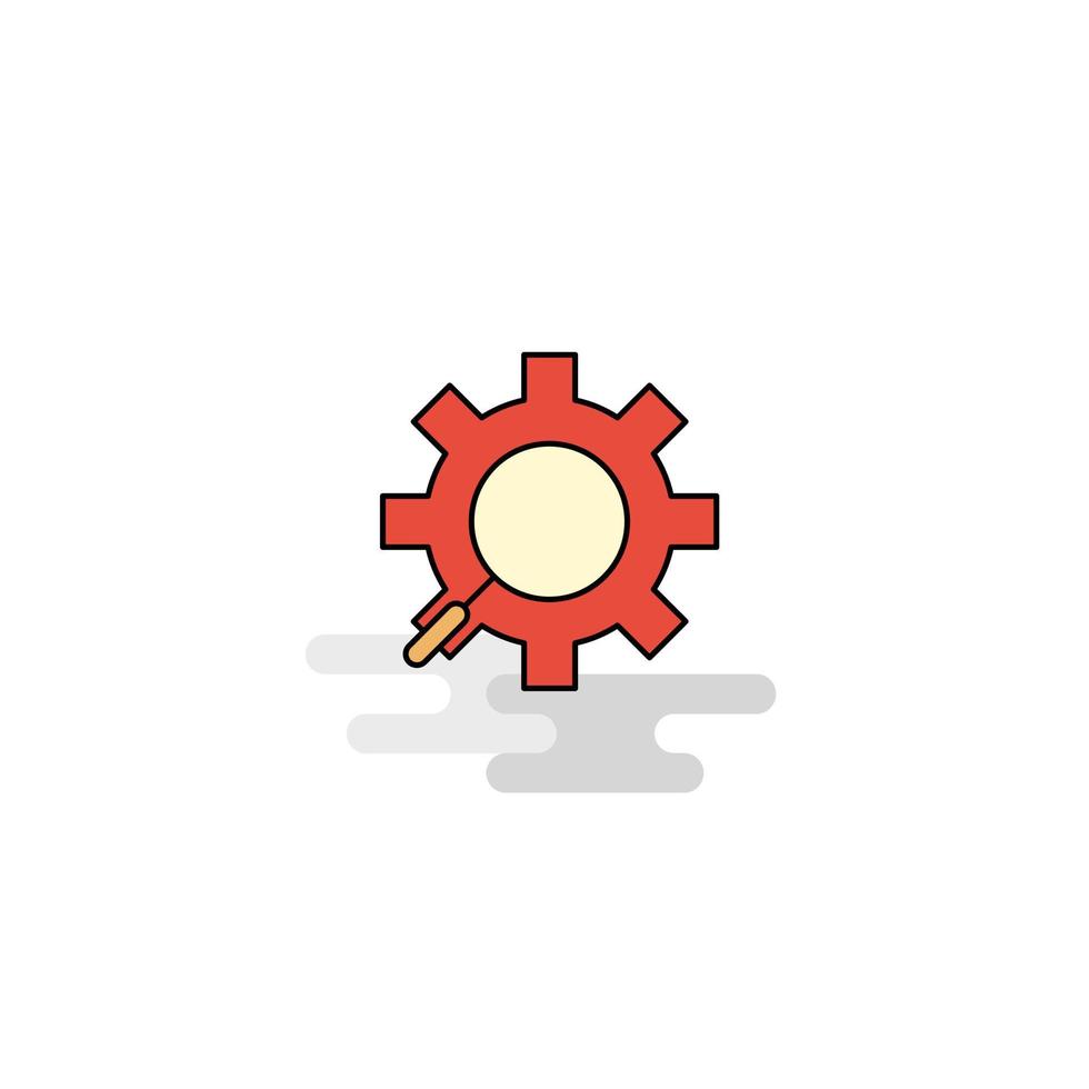 Flat Gear Icon Vector