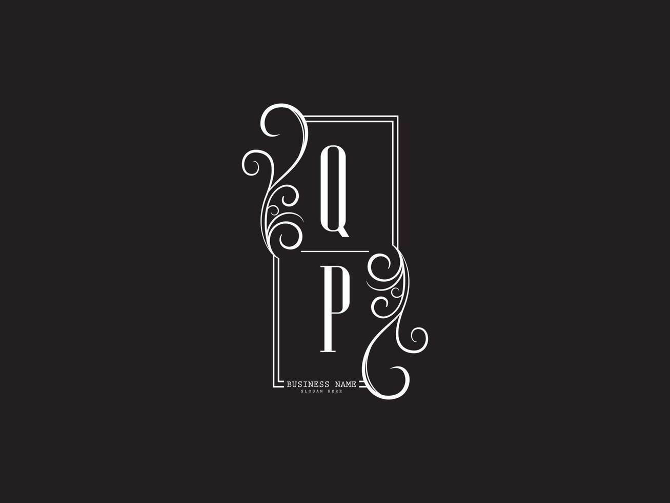 Qp, QP Abstract Luxury Letters Logo Monogram vector